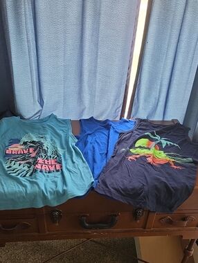 Sonoma Boys Blue Graphic Tank Tops - Teal, Royal & Navy
